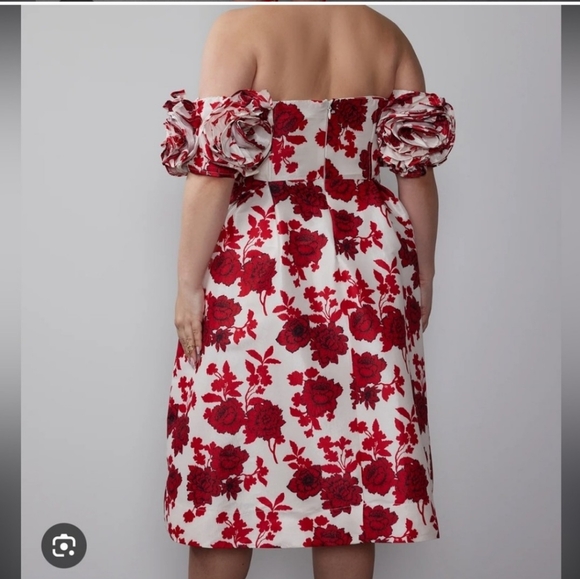 Ny & co red and white dress 3x - Picture 2 of 9